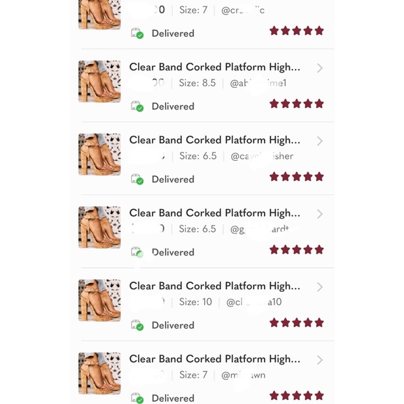 Clear Band Corked Platform High Heel - Picture 8 of 9